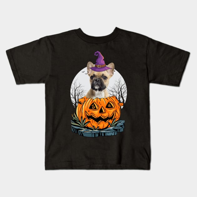 Funny French Bulldog Dog Halloween Costume for Dog Lover Gifts Kids T-Shirt by CoolTees